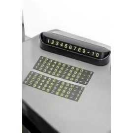 Araba Park Numaratörü Araç İçi Numaralık Değiştirilebilir Çevirmeli Mini