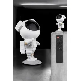 Çocuklara Özel Projeksiyon Astronot Lamba Speaker Sevimli