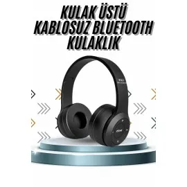 Kulak Üstü Bluetooth Kulaklık Yüksek Ses Kaliteli Ayarlanabilir