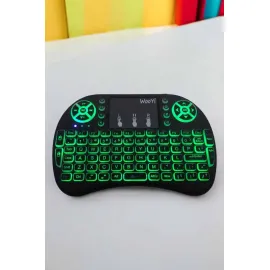 Işıklı Kablosuz Mini Q Klavye Tüm Cihazlara Uyumlu