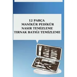 12 Parça El Ayak Temizleme Pense Kir Temizleme Aparatı Kaş Cımbızı