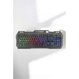 Oyuncu Klavyesi Q Klavye Rgb Işıklı Mouse Hediyeli