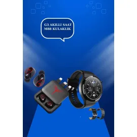 Ucuz Kaliteli Akıllı Saat ve Powerbank Bluetooth Kulaklık 5.1 Stereo ANC Özelliği