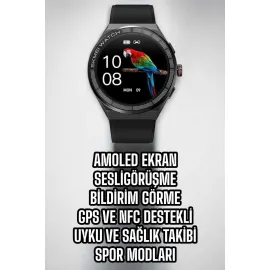 Akıllı Saat Dokunmatik Ekran Sesli Görüşme Ve Bildirim Görme Sağlık Takibi