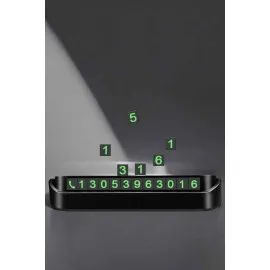 Araç İçi Numaratör Numaralık Torpido Üstü Açılır Kapanır Telefon Numarası Bırakma