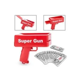 Kırmızı Çocuklara Özel Para Fırlatma Makinesi Para Saçma Tabancası