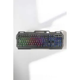Oyuncu Klavyesi Q Klavye Rgb Işıklı Mouse Hediyeli