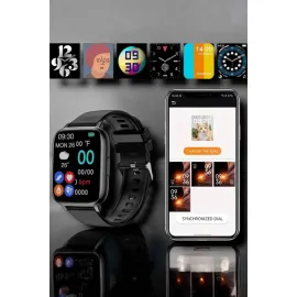 Suya Dayanıklı Bluetooth Akıllı Saat GPS, Adımsayar, Nabız & Sağlık Takibi