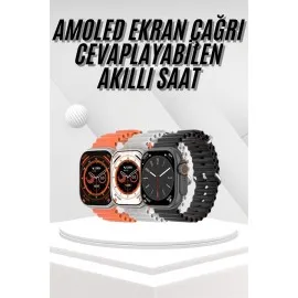 Akıllı Saat Bleutooth Bağlantılı Akıllı Saat Amoled Ekran 49 Mm