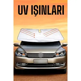Oto Güneşlik Tüm Araç Tiplerine Uygun Isı Önleyici