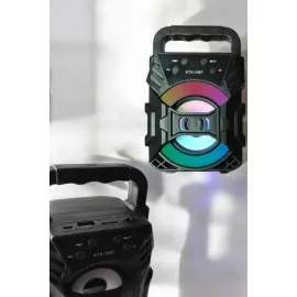 Işıklı Bluetooth Hoparlör Müzik Ve Renkli Işık Taşınabiilir