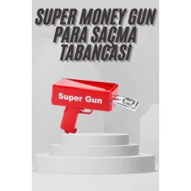 Para Dolar Saçma Para Atma Tabancası Otomatik Kırmızı Oyuncak