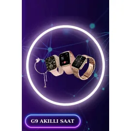 3 Kordonlu Dokunmatik Ekran Akıllı Saat ve 2.Nesil Kablosuz Bluetooth Kulaklık ANC/ENC