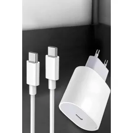 Şarj Aleti İOS 15/15 Pro Max Uyumlu Şarj Adaptörü ve Kablosu