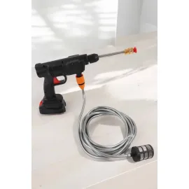Şarjlı Oto Yıkama Tabancası Su Basınçlı Hazneli Bataryalı