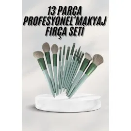 Dayanıklı Makyaj Fırçası Seti 13 Parça Yumuşak Kıllı Fırçalar Allık Fondöten Far Fırçası