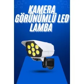 Solar Bahçe Aydınlatması Hareket Sensörlü Uzaktan Kumandalı Kamera Görünümlü