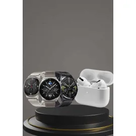 Aynalı Bluetooth Kulaklık Yeni Nesil Akıllı Saat Titreşimli Nabız Ölçer Spor Modları