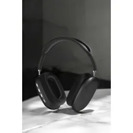 P9 Plus Kulaklık Siyah Bluetooth Bağlantılı Kulak Üstü Kablosuz