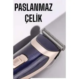 Profesyonel Şarjlı Saç Ve Sakal Traş Makinesi Kolay Kullanım