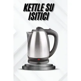 Kettle Su Isıtıcı C F Priz Uyumlu 220 - 240 V Paslanmaz Çelik Kablolu