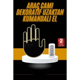 Uzaktan Kumandalı Araba Parmak Hareketi Işığı Parmak Işığı LED Araba Arka Pencere