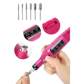 Profesyonel Manikür Pedikür Seti Törpü Makinesi Protez Tırnak Çıkarma