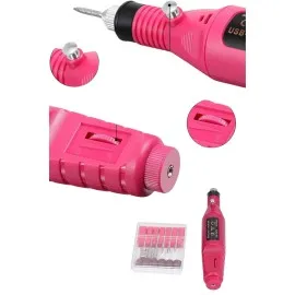 Elektrikli Profesyonel Manikür Pedikür Seti Değiştirilebilir Başlık Seçeneği