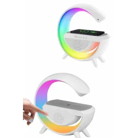 Yeni Nesil Bluetooth Hoparlör Speaker 5.0 Taşınabilir G Şeklinde Powerbankli