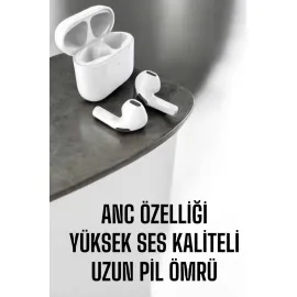 Yeni Nesil Pro Bluetooth Kulaklık Uzun Pil Ömrü Beyaz