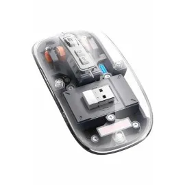 Kablosuz Mouse Fare Şarjlı Bluetooth Wireless Çift Modlu Sessiz