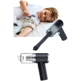 Yeni Nesil Mini Vakumlu Araç Süpürgesi El Süpürgesi Şarjlı