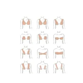 Toparlayıcı Göğüs Bandı Şekillendirici Ten Rengine Uygun Esnek Hassas Ciltlere Uygun