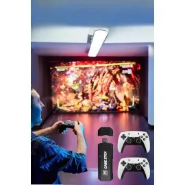 Joystick Çift Kollu Oyun Kolu Retro Oyun Yüksek Çözünürlüklü 3D Game