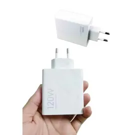 Type C Yüksek Hızlı Şarj Aleti Beyaz 120W Ultra Uzun Ömürlü