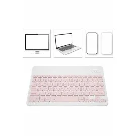 Bluetooth Şarj Edilebilir Mini Q Klavye Kablosuz Taşınabilir