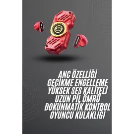 Çocuklara Özel Stres Çarklı Kablosuz Bluetooth Kulaklık Anc Özellikli