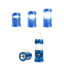 Solar Şarjlı Kamp Lambası Güneş Enerjili Kızaklı Kamp Feneri Çadır Feneri Led Işıldak