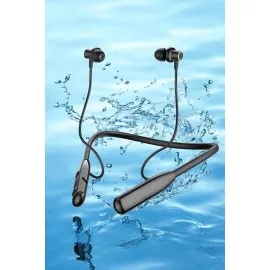 Dijital Göstergeli Kulak İçi Kablosuz Bluetooth Kulaklık Boyun Bantlı