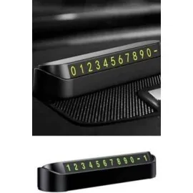 Araç İçi Numaratör Numaralık Oto Cam Kartı Fosforlu Numaratör