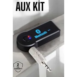 Bluetooth Araç Kiti Bt 350 Aux Çıkışlı Tüm Araçlara Uyumlu