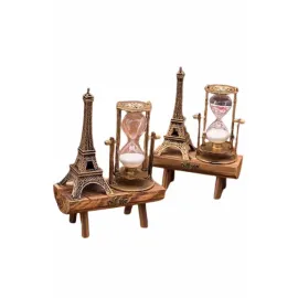 Eyfel Kuleli Kum Saati Dekoratif Hediyelik Eşya Retro Eyfel Kulesi