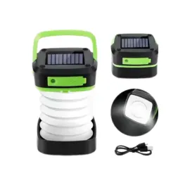 Katlanabilir Kamp Lambası Akordiyon Lamba Şarjlı 3 Kademeli Solar