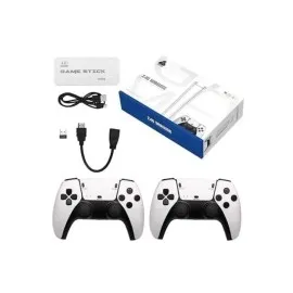 4K HD Görüntü Kaliteli Retro Game Stick 20000 Oyunlu Çift Kollu Beyaz Game Stick