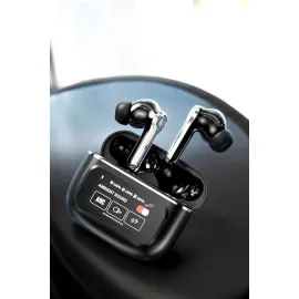 Kablosuz Bluetooth Kulaklık Ekranlı Uzun Şarj Süreli ANC Destekli