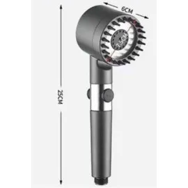 Yüksek Performanslı Masaj Etkili Su Tasarruflu Duş Başlığı Krom Kaplama Uzun Ömürlü