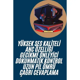 Profesyonel TWS Işıklı Kablosuz Bluetooth Kulaklık Oyuncu Kulaklığı