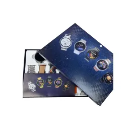 Unısex Yuvarlak Ekranlı 7 Kordonlu Akıllı Saat Gps Destekli Çoklu Kordon Seçeneği