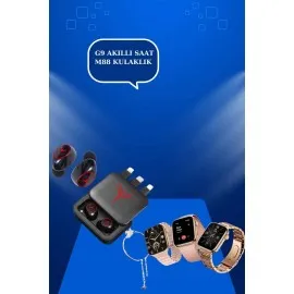 Powerbank Özellikli Bluetooth Kulaklık Ve Nabız Ölçer Akıllı Saat Bileklik Hediyeli