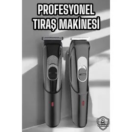 Saç Sakal Vücut Şarjlı Kablosuz Tıraş Makinesi Profesyonel Paslanmaz Çelik